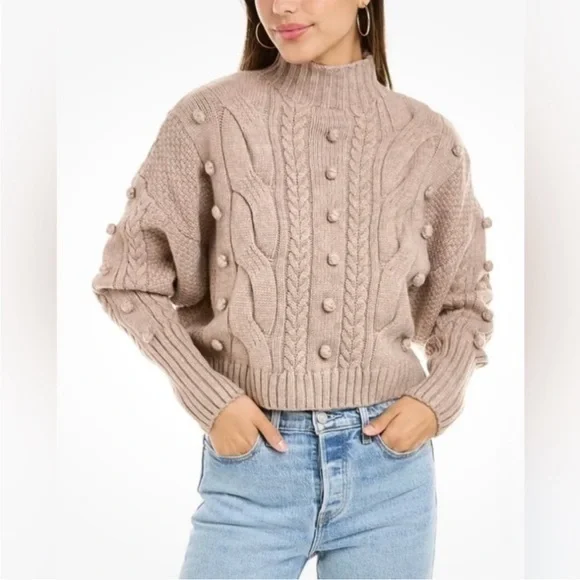⭐️ NWT BLANK NYC Bare With Me Mock Neck Sweater XS - Picture 1 of 12